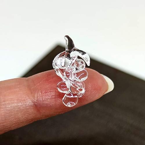 Sansukjai rijetka grožđe sićušku mikro kristalne figurice Ručno pušeni čist stakleni umjetnički voćni kolekcionarski