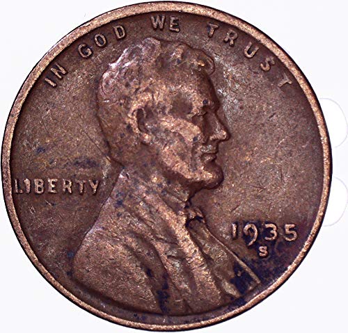 1935. Lincoln pšenični cent 1c Veoma dobro