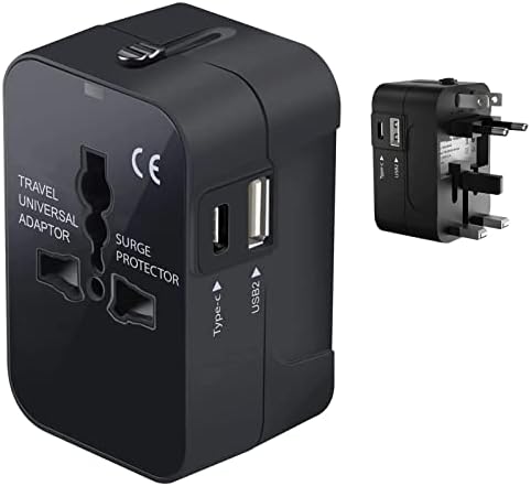 Putovanje USB plus međunarodni adapter za napajanje kompatibilan sa Blu Cure XR za svjetsku energiju za