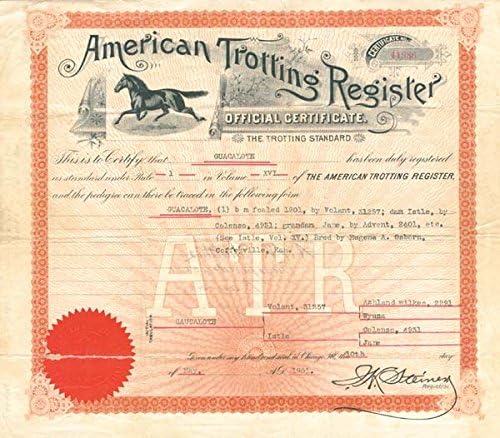 Američki Kasački Registar - Certifikat Zaliha