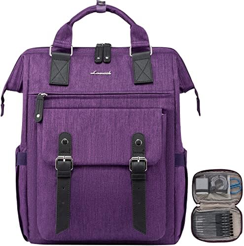 LOVEVOOK 17-inčni ruksak za Laptop za žene, torbica za radna putovanja nastavnika, torba za računar sa USB