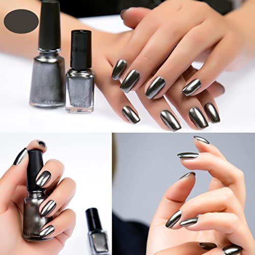 VEFSU gel bočice za nokte boje lakovi za nokte boja lakovi za nokte srebrna metalik Nerđajući čelik Nail