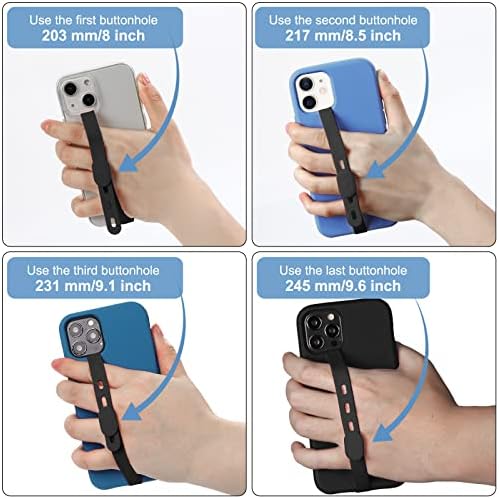 CISID držač telefona sa postoljem za držač telefona za ruku & amp; podesiva dužina silikonske trake za držanje