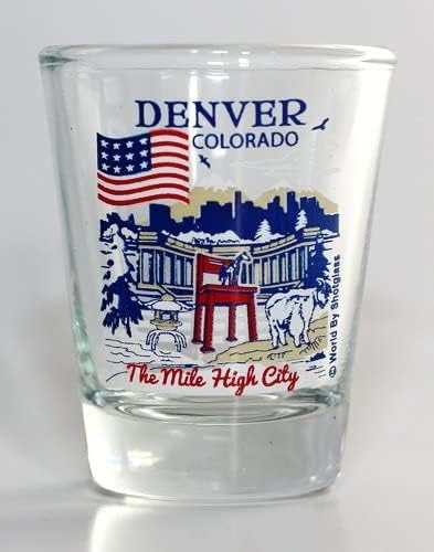 Denver Colorado Veliki Američki Gradovi Kolekcija Shot Glass
