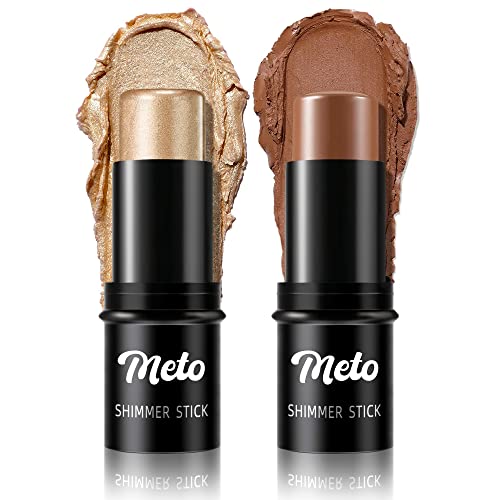 Meto Contour Stick, Highlighter & Bronzer Stick, long-last Makeup Contour Palette, face Brightens & amp;