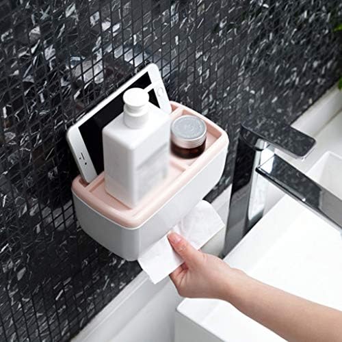 Jydqm kupatilo Besplatno probijanje toaletnog papira Držač nosača zidne montirane kupaonice vodootporna
