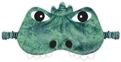 Zabava i šarene satenske obložene maske za spavanje svilenkaste fleke za djecu - Dino-Mite