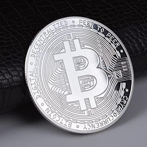 Zlatno pozlaćeni bitcoin Coin Art Suvenir Kolekcionarni fizički novčić šifriran kovamorativni novčić