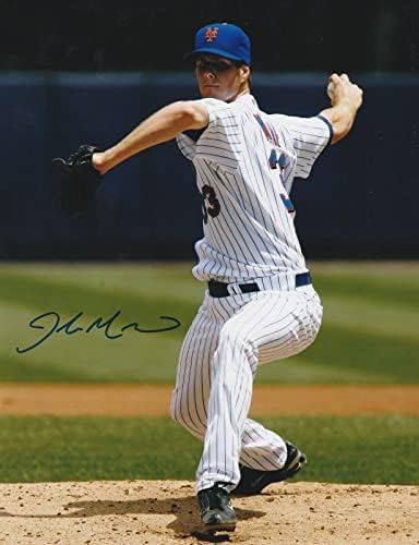 John Maine New York Mets Action potpisan 8x10 - autogramirani MLB fotografije