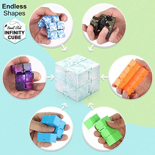 Mala riba Infinity Cube Fidget igračka, senzorna alat EDC igra za djecu i odrasle, hladan mini gadget najbolji