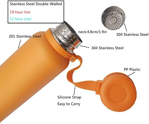 Boca za vodu od nehrđajućeg čelika 28oz / 850ml, dvokrevetni zidni sportski sport pijući izolirana vakuumska
