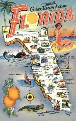 Pozdrav sa, Florida razglednice
