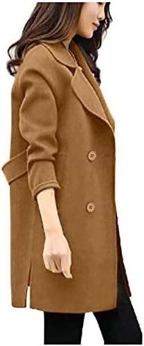 Ženska zimska jakna Ležerne dvostruke dvostruke obračune rever kardigan Srednjovjekovni kaput kaput kaput