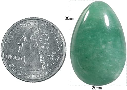 Nupuyai paket od 5 poliranog ljekovitih zabrinutih kamena Crystal Egg Decor, duhao ovalni džepni palminski