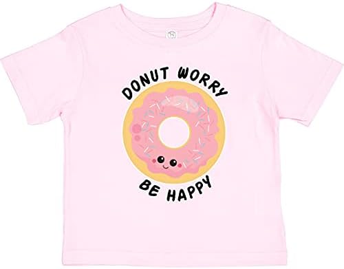 Inktastična kuća s krafnama Budite sretna ružičasta majica prskajte Donut` Toddler