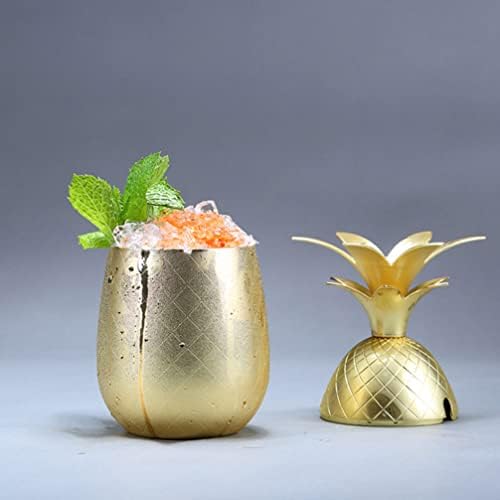 Bestoyard Moscow Mule Šolovi od nehrđajućeg čelika Ananas čašice Voće pitke čaše Havajska zabava Ananas