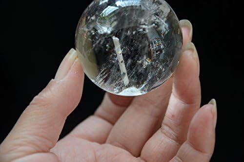 Real Tibet Himalayan Visoka nadmorska visina Jasni manifest Kristalno kvarcna lopta sfera Orb 1,92 inča
