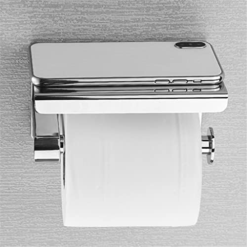 Držač za toaletni papir od nehrđajućeg čelika Zheinj 304 sa telefonom sa telefonom, držač za kupatilo tkivo