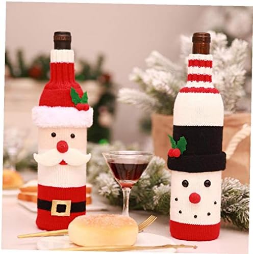 Božićna boca za vinu Poklopac Tkanina za boce vina dresima pletene džempere za božićne džemper ukrase zabave