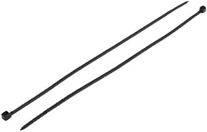 X-dree 150pcs 3,5 x 149mm Dužina crne plastične zaključavanje olabava kabela za zatvaranje kabela zatvarača (150kom 3,5 x 149mm lunghezza chiurura a scatto u plaštici nera con chiurura a cerniera