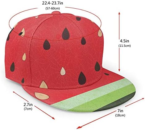 antkondnm lubenica voće uzorak ravnom obodu bejzbol kapa Snapback za muškarce žene kamiondžija šešir