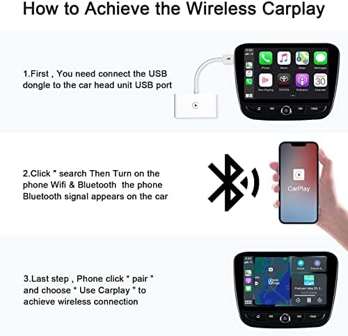 5V 1-2.1A bežični bežični adapter za karplay adapter za LPhone, bežični auto adapter za Apple Wireless za