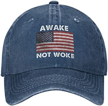 Patriotska američka hat zastava Probudi se ne probudili šešir za žene bejzbol kape sa poklopcem dizajna