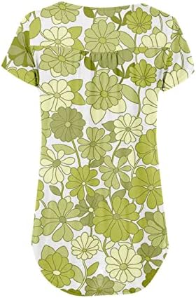 Ljetni jesen ženski odjeća Trendi pamuk s dugim rukavima V izrez Graphic labava lounge bluza za blube za