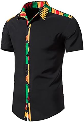 Wenkomg1 majice kratkih rukava za muškarce proljeće ljetne majice Loove košulje afričkim print casual dukserica na otvorenom L0324