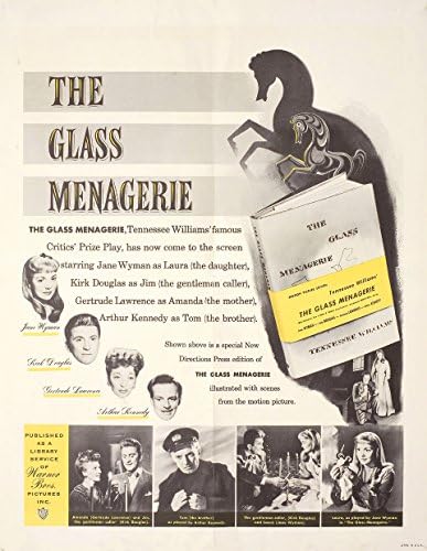 Staklena menagerie 1950 američka mini plakat
