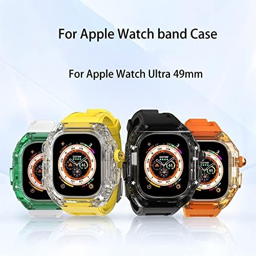 Houcy mod komplet za Apple Watch Ultra 49 mm zaštitni poklopac serije 8 7 6 5 4 SE pojas narukvica kaiš