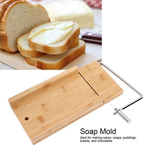 Yosoo Loap set sapuna, 1200ml DIY silikonski kolač za kruh kalup sa bambusom sapuna za sapunicu bazom baza