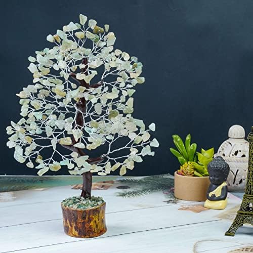 Green Jade Crystal Tree za pozitivnu energiju FENG SHUI Gemstone Tree Chakra Tree Handmade Poklon Sretno