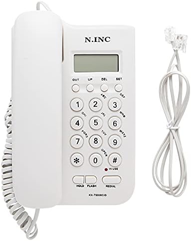 BAT POW Desktop telefon, ožičeni telefon, fiksni telefon, ID telefon pozivatelja