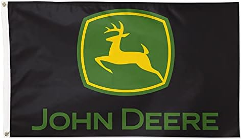 Wincraft John Deere zastava 3'x5 'Deluxe Logo crna