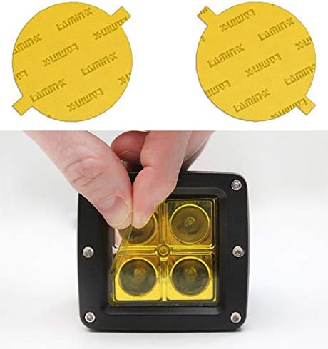 Lamin-x prilagođeni Žuti poklopci svjetla za maglu za Mazda Protege 5