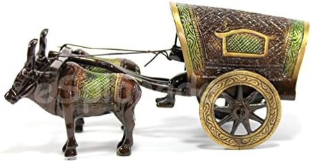 eSplanade Brass Vintage Bullock Cart eksponat | Home Decor / mesing dekorativni.