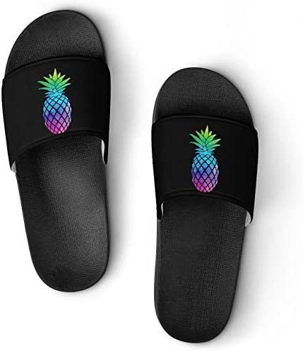 Akvarel ananas PVC kućne papuče neklizajuće zatvorene vanjske cipele za plažu za muškarce i žene