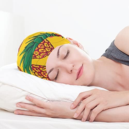 Ženska modna granica lubanja kapu poklopca kose poklopca, ananas ananas elastična heastična kafić za spavanje