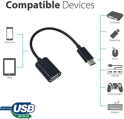 OTG USB-C 3.0 adapter kompatibilan sa vašim LG 16T90P-K.AAB8U1 za brzu, verificirane funkcije kao što su