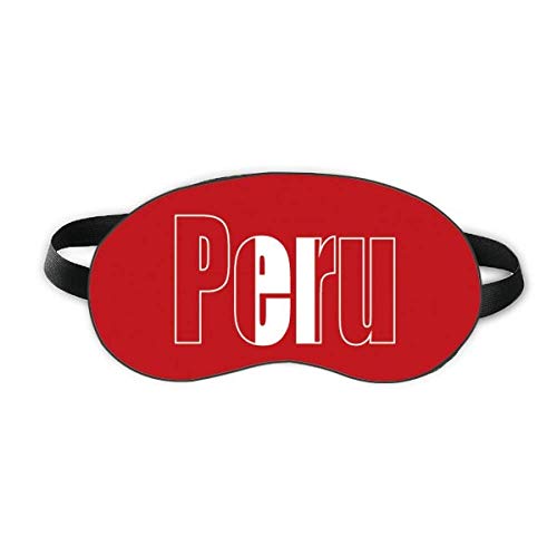 Peru Country zastava Naziv zastava Sleep Eye Shield Soft Night Poklopac za hlađenje