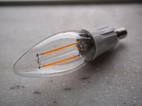 DC 12-voltni luster Cool bijeli 6000k 2W LED sijalica sa žarnom niti za svijeće E12 Mini bazna lampa Niskonaponska