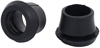 Aexit Flat gumeni audio i video pribor za brtvljenje prstena za brtvljenje GROOMMET ožičenja KET crne 6,5 mm unutarnji konektori i adapteri Dia 50pcs