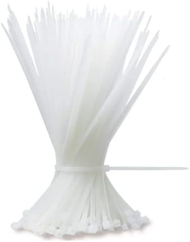 Kablovski zatvarač - Yawall 50 pc Bijela vrhunska najlonska kravata, 24-inčna plastična trajanja kablova