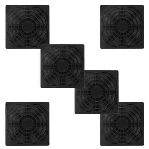Ullorpy 6 kom crni hlađenje Filter ventilatora 80 mm kvadratni plastični futrola Filter Filter PC CACTURE