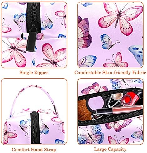 Travel Makeup Torba stilska kozmetička torba za žene Viseće toaletna vrećica Organizator akvarel ružičasti