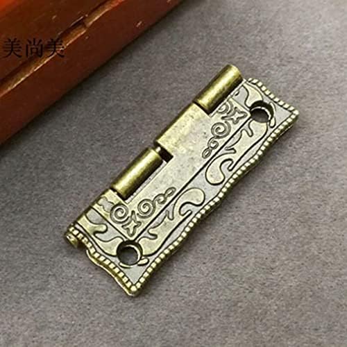 Gretd Mini vintage antikni karbinetni šarki drveni namještaj nakit nakit poklon kutija mesingani šarke za