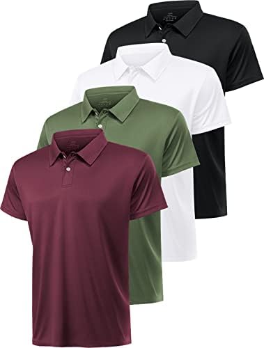 Xelky Muške suhe fit polo košulje Golf kratki rukav vlagu Wicking atletska casual košulja s tasterima sa