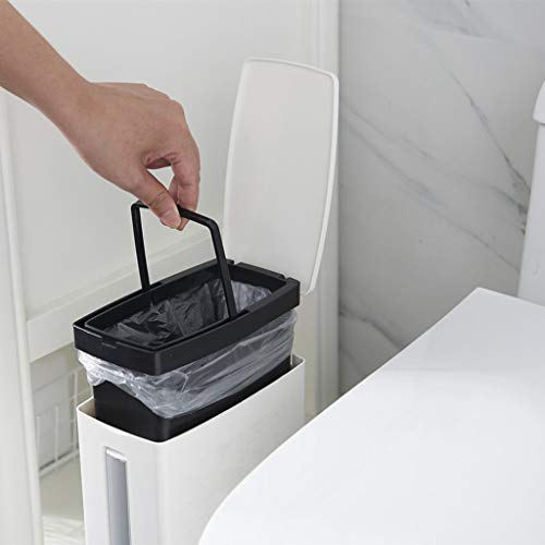 DBYLXMN ispod kante kante smeće četka može sa plastičnom može Slim WC držač kupatilo smeće smeće održavanje