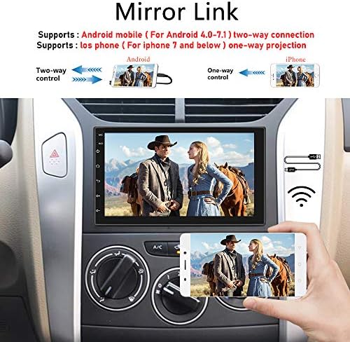 Vijanje Double DIN Android Car Stereo 7 inčni auto radio za dodirni auto radio u dash GPS navigacijski Bluetooth